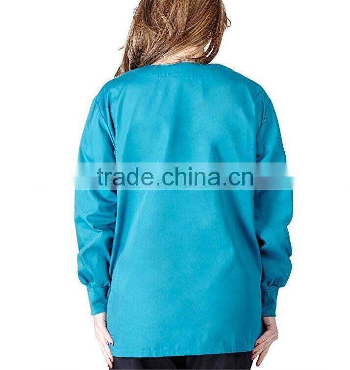 Top quality hospital nurse doctor scrub jacket suit coat