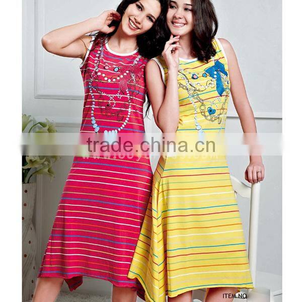 2014 summer women sleevless top fashion pajamas new design pajama