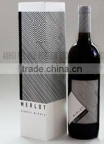 cardboard red wine packaging box