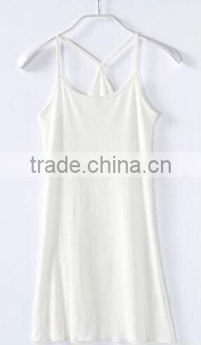 Classic Summer List Long Tank Top Vests for Women