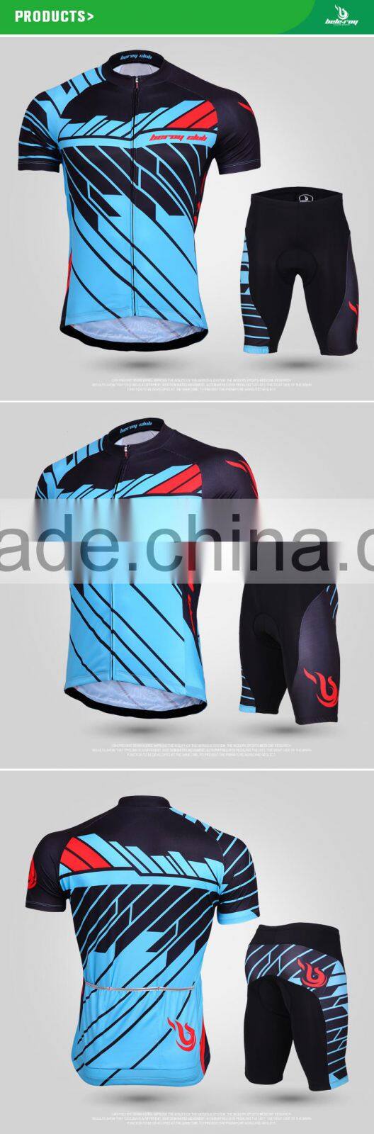 BEROY new design quick dry short sleeve bicycle apparel,wholesaler cycling sets short sleeve for men