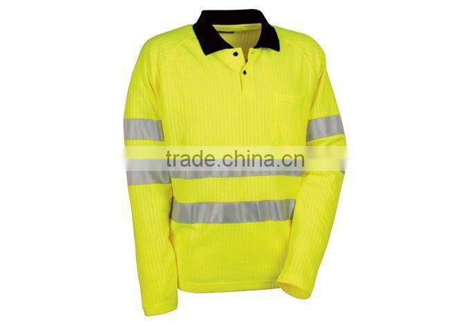 Hi Visibility Longsleeve Polo