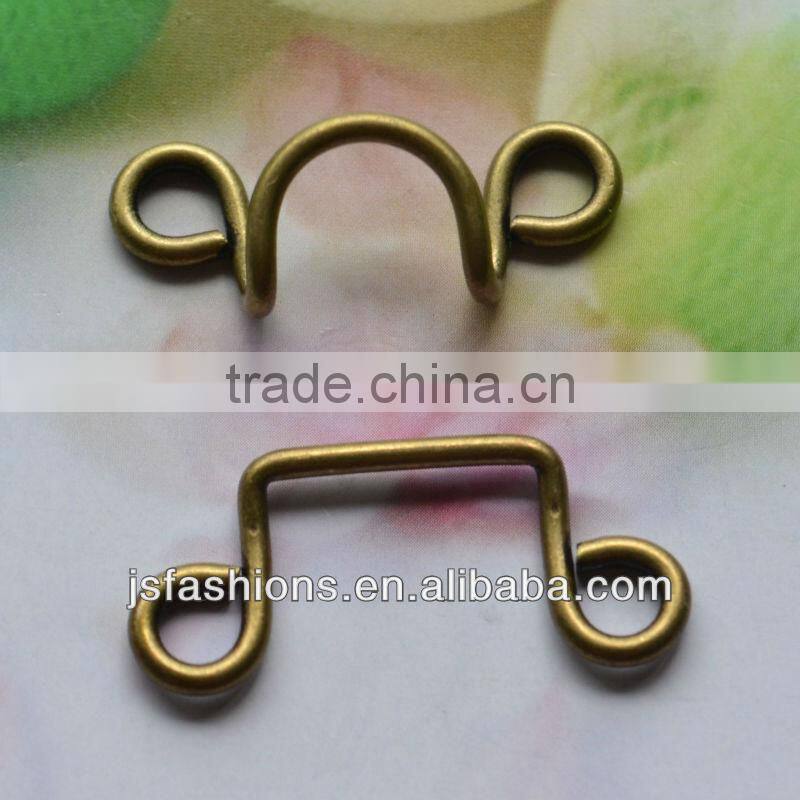 Fashion 11# gate hook eyes with antique brass color
