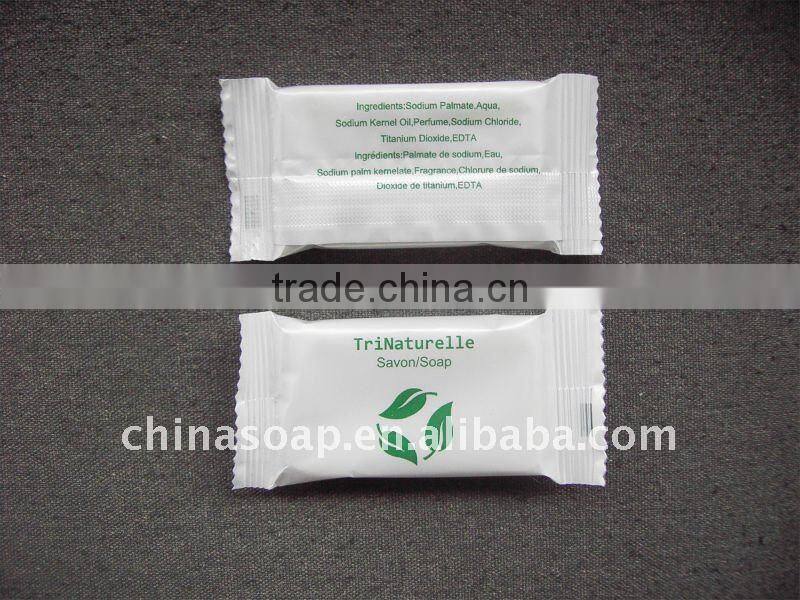 hotel soap pleated wrapped