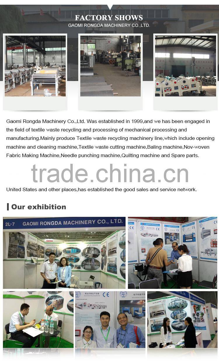 Factory sales high capacity textile waste recycling machine