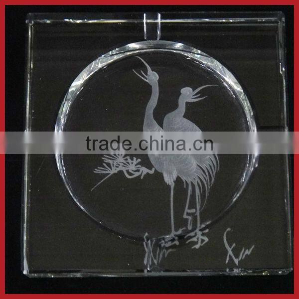 K9 High Quality Square Cut Crystal Ashtray,Engraved Crystal Ashtray For Father's Gift