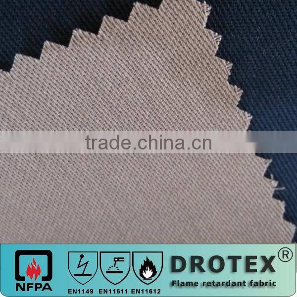 Oil water repellent antistatic lighweight fr lab coat uniform fabric