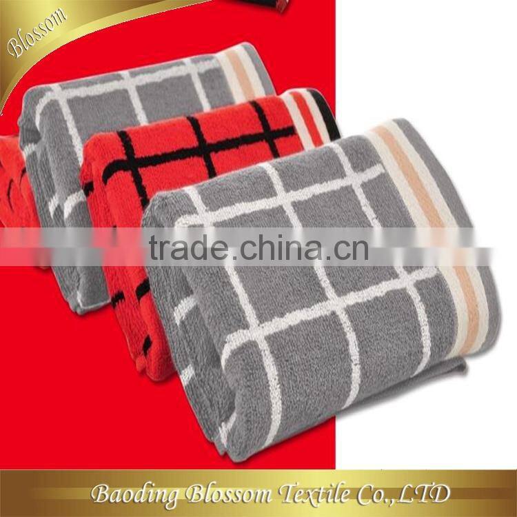 china products bamboo yarn dyed jacquard bathroom towel 86*165cm