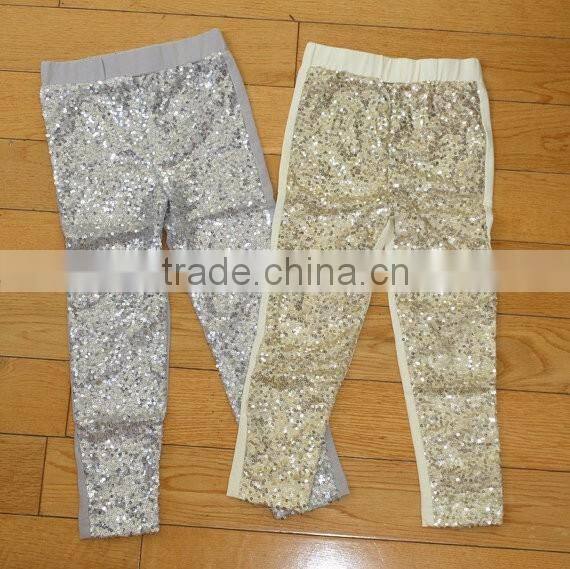Wholesale Baby Girl First Birthday Outfit Girls Leggings Sequin Leggings Sequin Pants