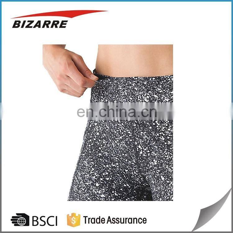 Women fashion poly/spandex dri fit mesh legging yoga pants