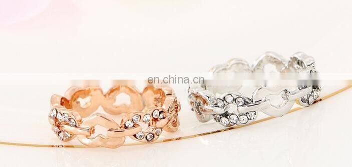 Elegant AAA CZ Diamond Heart Alloy Rings for Women Wedding Engagement Vintage Ring Zirconia Bijoux High Quality Alloy Ring