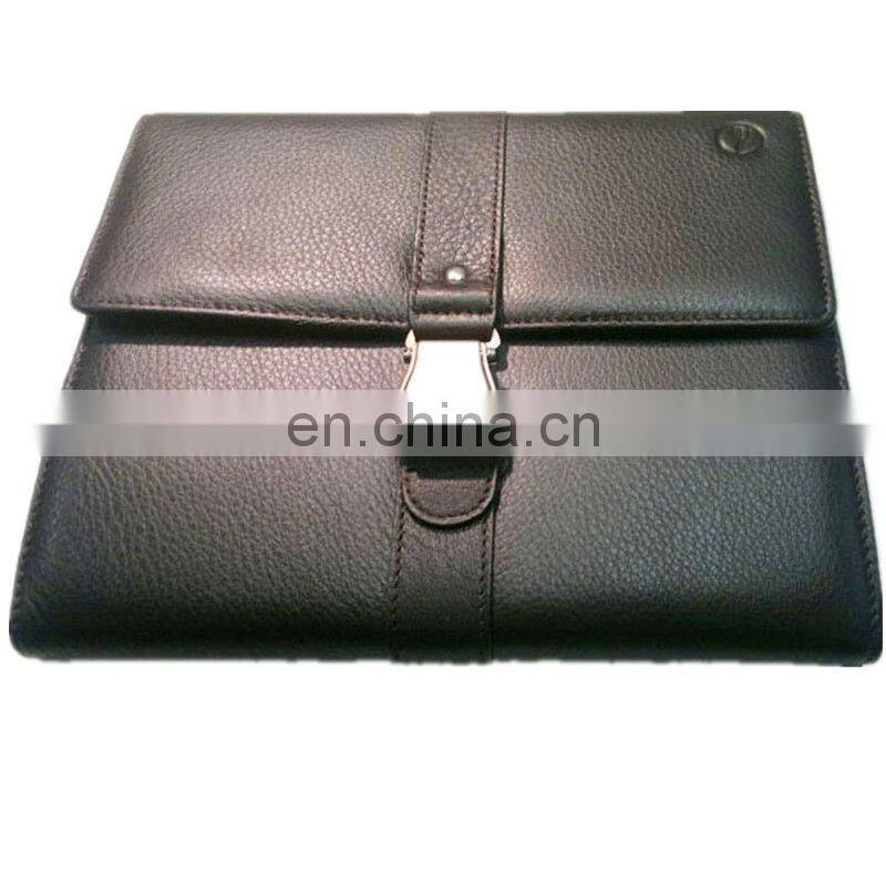 Premium aircraft seatbelt buckle pu notebook