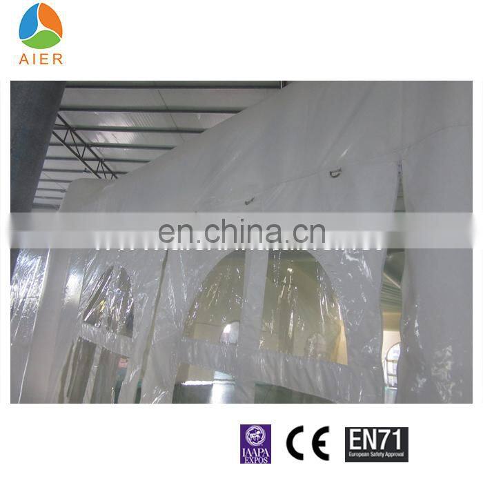 Outdoor Heat sealing Large inflatable white color tent inflatable bubble tent for camping