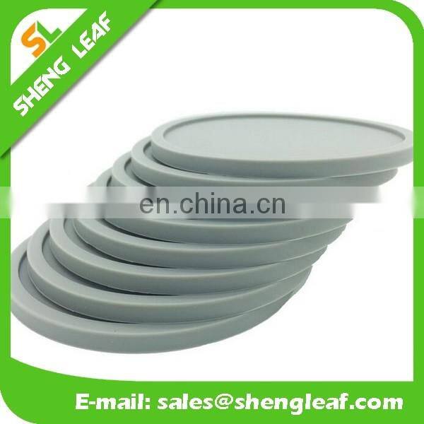 Custom soft round rubber pvc coaster