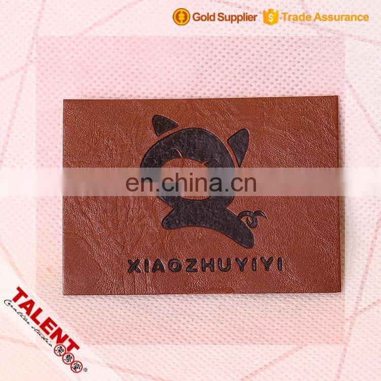 Custom High Cost Performance Synthetic Leather Patch Label For Product Decoration