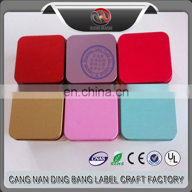 Wholesale Cheap High Grade Tin Material And Frost Type 3 Color 11*8cm Normal Metal Socks Box