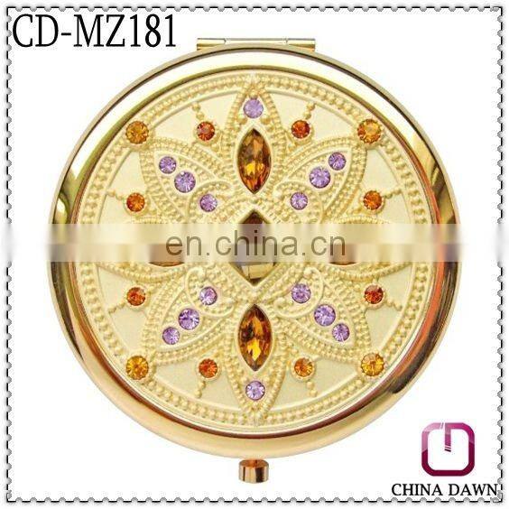 Thanksgiving day gift stainless steel pocket mirror CD-MZ179