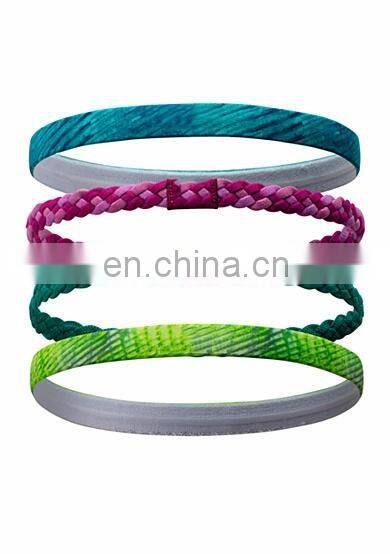 Wholesale thin elastic braided sports headband