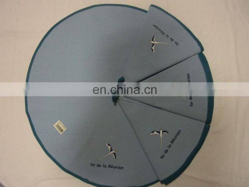 100% cotton kitchen towels cotton embroidery round hand towel