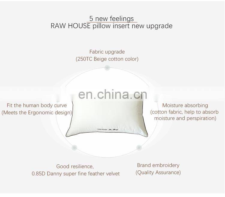 RAWHOUSE home hotel use sleep pillow insert