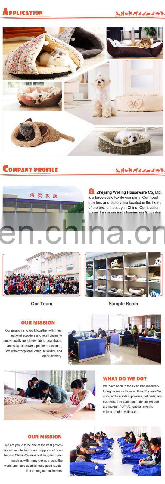 Stylish soothing dog bed pet dog fluffy bed cat bed chunky customized