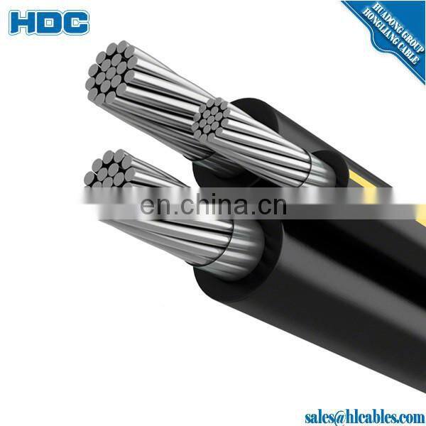 Overhead All Aluminum Conductor XLPE Insulation Alloy messenger 16 25 35 50 70 95 120mm2 LV Aerial bundled cable