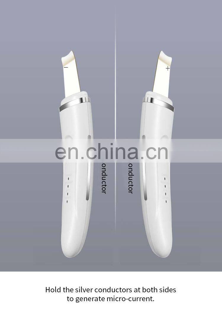 Mini skin scrubber facial ultrasonic scaler for beauty