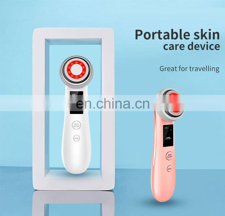 New Portable Waterproof R-F Radio Frequency EMS Massager Anti-aging Face Skin Care Wrinkle Removal Device for Travel