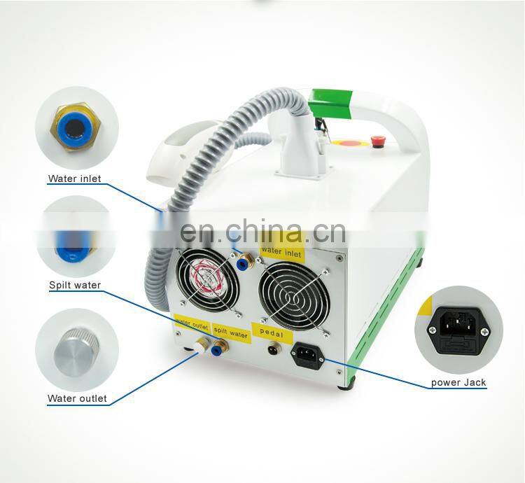 Portable laser tattoo removal 1064nm/532nm machine wash tattoo Beauty device