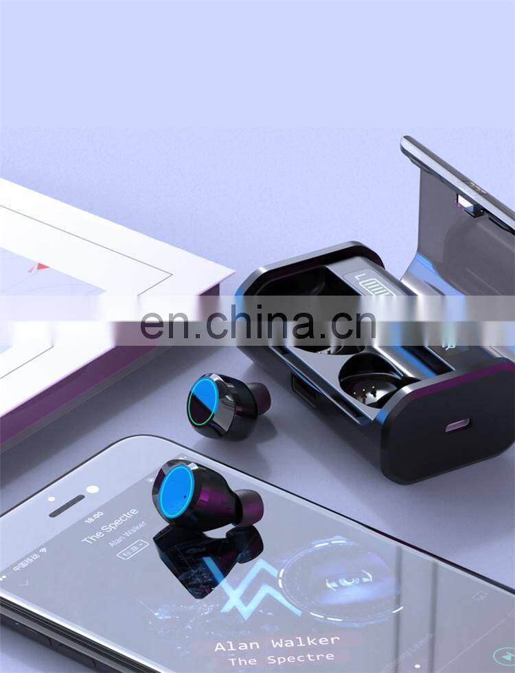 Smart Touch HIFI Headset Waterproof mini tws earbuds with LED Display Large Capacity Battery Case