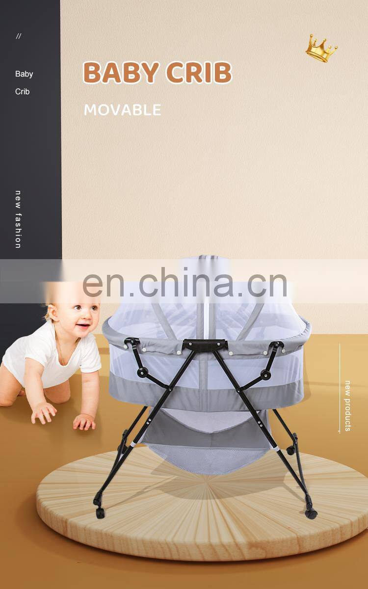 Organic Multifunction Muslin Crib Luxury Swinging Baby Crib