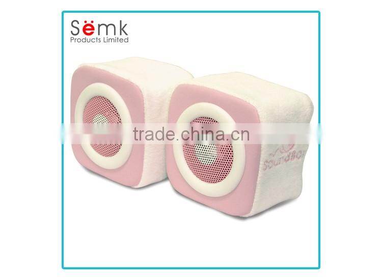 Soft music design box speaker sound system stereo speakers wholesale