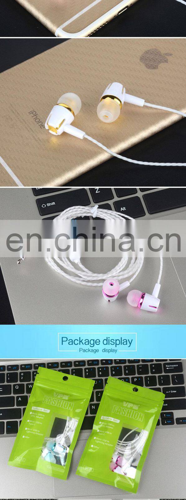 Golden Sky Mic 3.5Mm Jack Earpod Hand Free Earbuds For Iphone Earphone For Apple Headset Earpiece Wired And Wireless Earphone