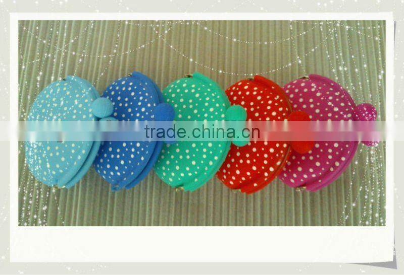 Cute and Mini silicone coin bags with new pattern colorful