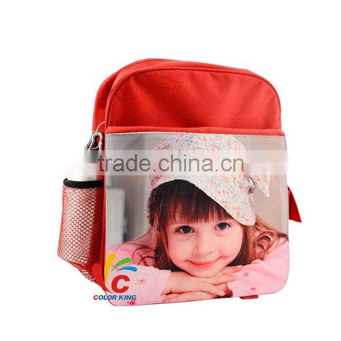 Colorking New Coming Sublimation Blank Printing Kid School Bag