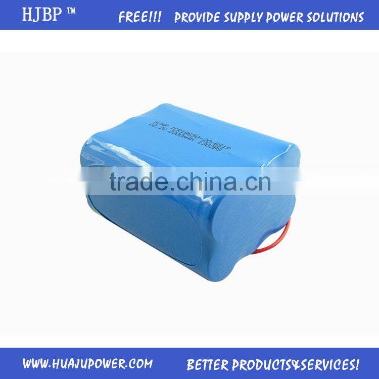lithium polymer battery 36v 10ah recharge battery 18650-20-6s1p2-2