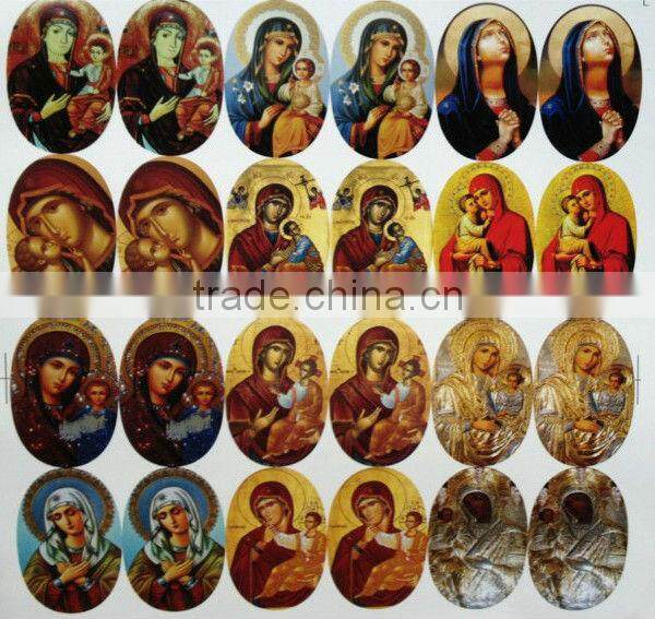 OEM 3d pictures of jesus christ print label sticker