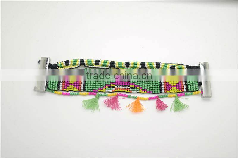 Trendy Handmade Mini Beaded Tassels Bohemian Bracelet