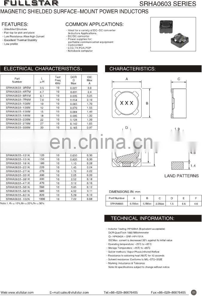4r7 SMD inductor smd 47uh nductor