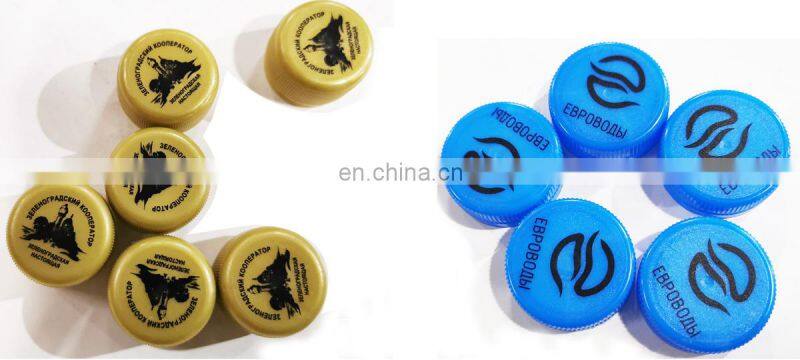 Higspeed automatic printing head 2 color pad printer for bottle cap lids