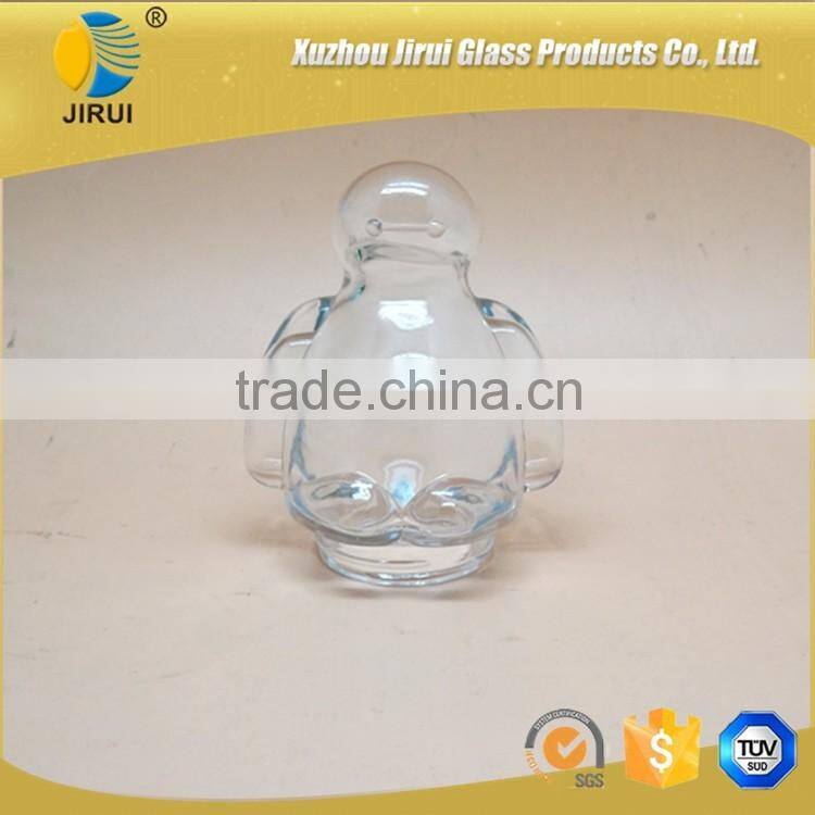 Lovely Shape Glass Candy Jar With High White Material