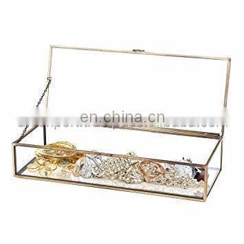 glass jewelry section box