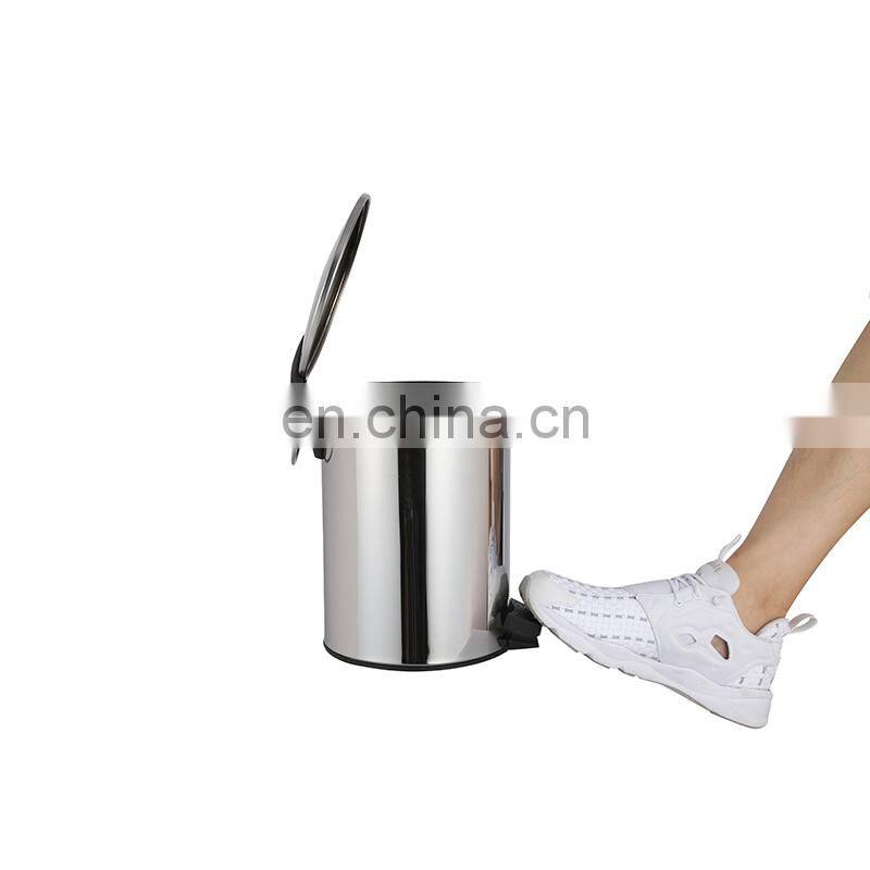 3L,5L Stainless Steel Trash Bin/dustbin/waste Bin Hotel Room