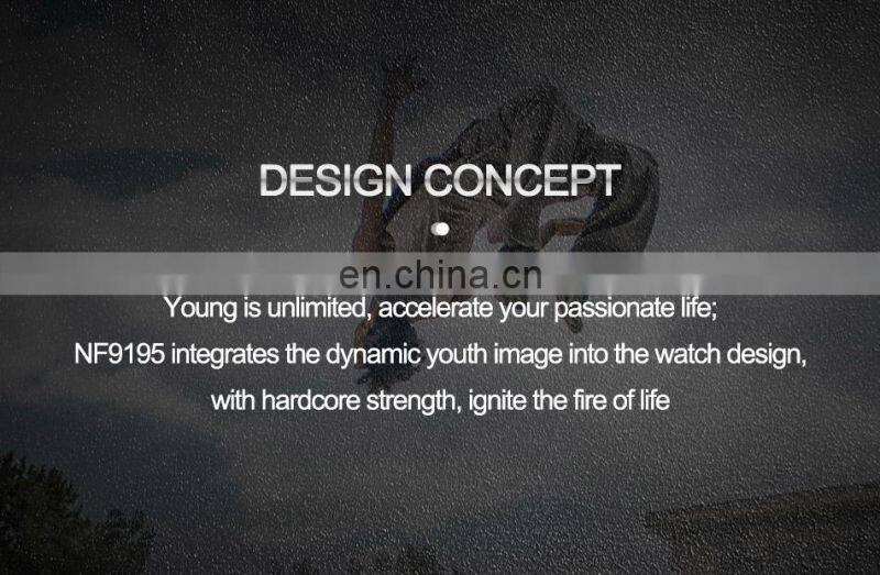 NAVIFORCE 9195 Luxury Brand Digital Sport Watch Men Steel Band Waterproof Chronograph Alarm Clock Luminous Quartz Wristwatch