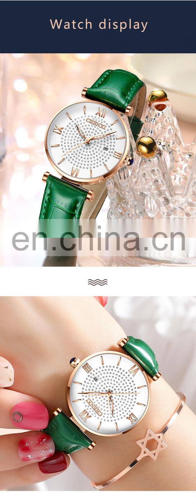 Chenxi 310 Latest Analog Women Quartz Watches Roman Dial Luxury Ladies Watch Diamond