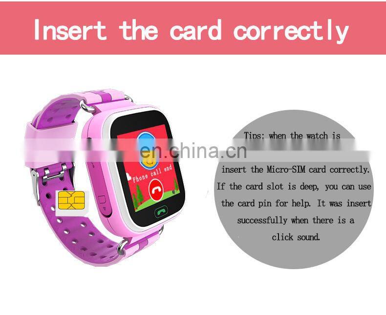 YQT China factory Wholesale Children Kids Smartwatch 2G SIM Card GSM Smart Watch For Kids Q523 Q90