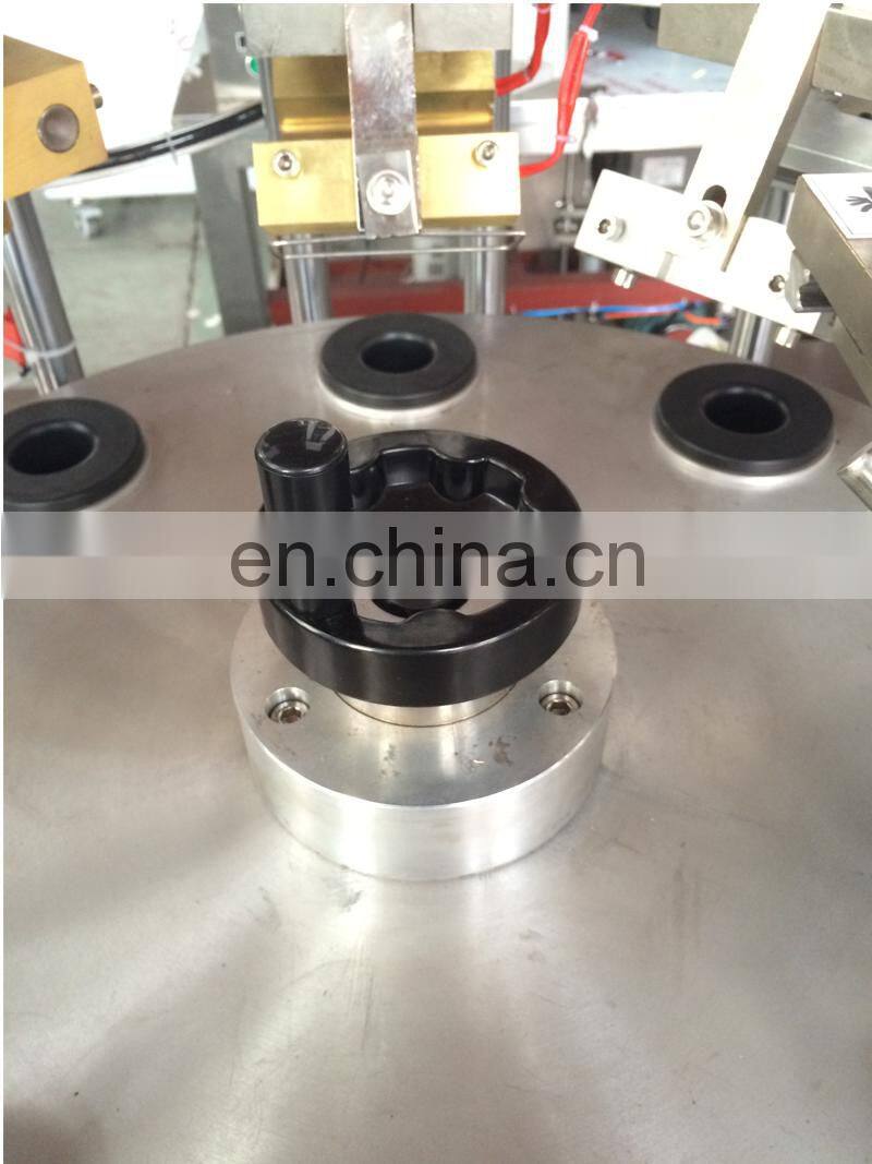 Automatic cosmetic lotion hand cream toothpaste and sealing plastic soft tube filling machine