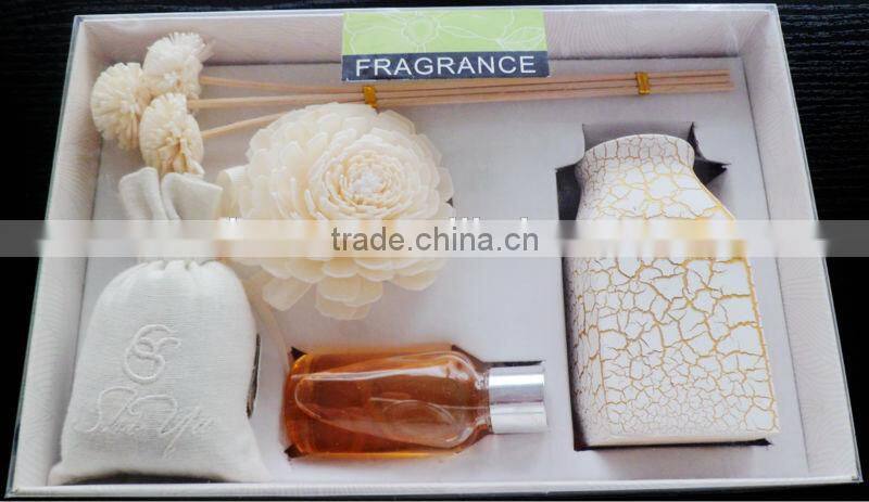 aroma diffuser/reed diffuser set/gift set/reed diffuser with scented sachet ,flower,perfume oil