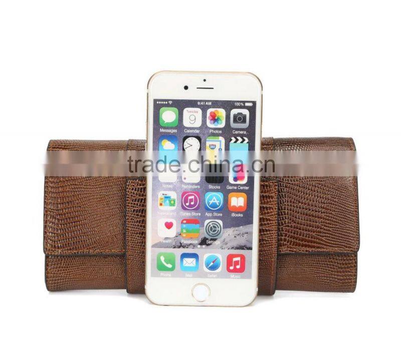 high grade lizard wallet high capacity cow leather long style wallet multi bags purse male fashion women money bag