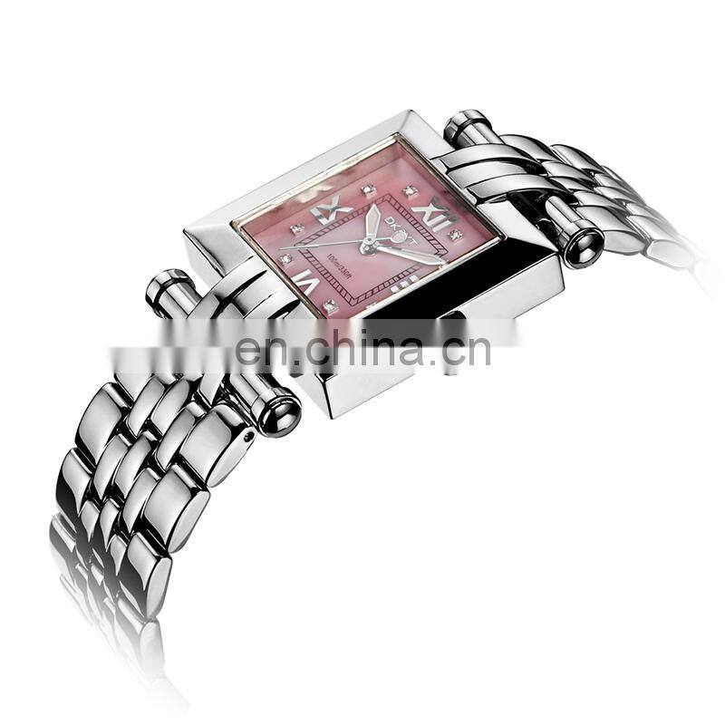 Wholesale Fashion Quartz Movement Watch For Women Shenzhen Dualtime Luxury Ladies Watch Stainless Steel Case Watch Bracelet